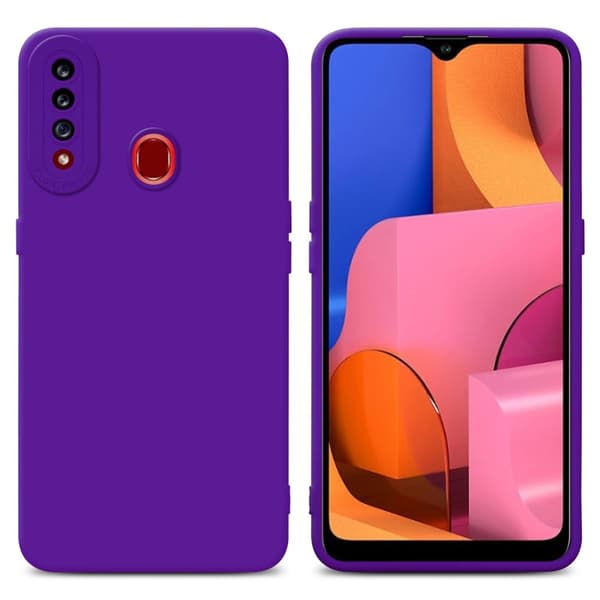 Samsung Galaxy A20s Fodral Skal Case Cover av flexibelt TPU-silikon Bobilskydd