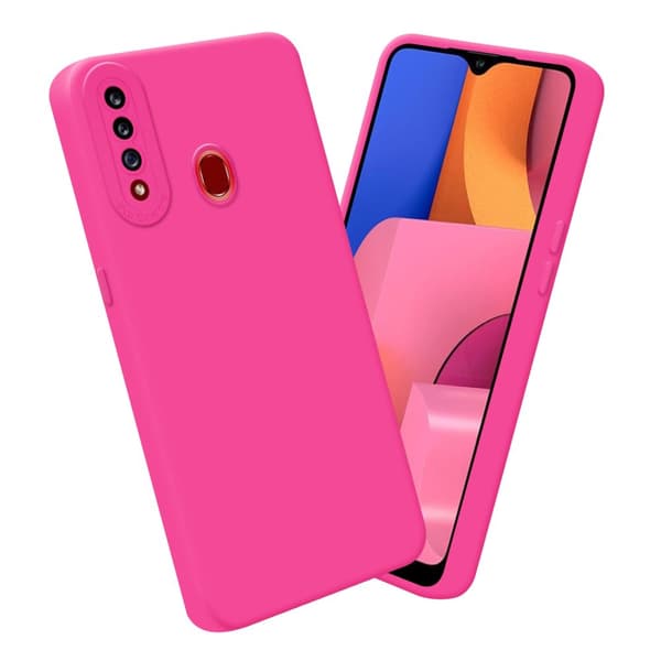 Samsung Galaxy A20s Fodral Skal Case Cover av flexibelt TPU-silikon Bobilskydd