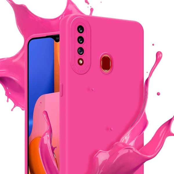 Samsung Galaxy A20s Fodral Skal Case Cover av flexibelt TPU-silikon Bobilskydd
