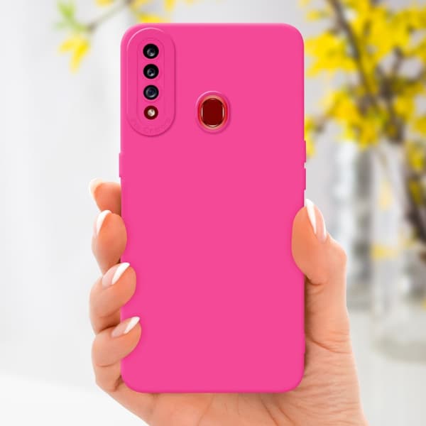 Samsung Galaxy A20s Fodral Skal Case Cover av flexibelt TPU-silikon Bobilskydd