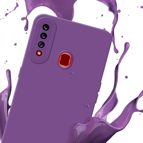 Samsung Galaxy A20s Fodral Skal Case Cover av flexibelt TPU-silikon Bobilskydd