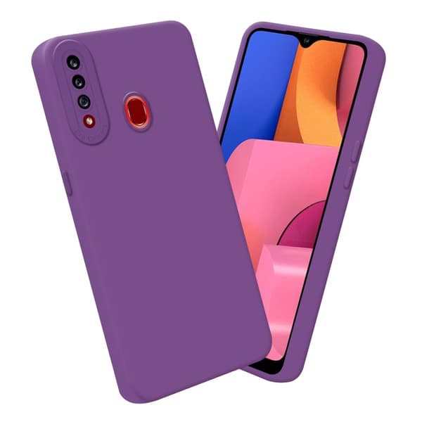 Samsung Galaxy A20s Fodral Skal Case Cover av flexibelt TPU-silikon Bobilskydd