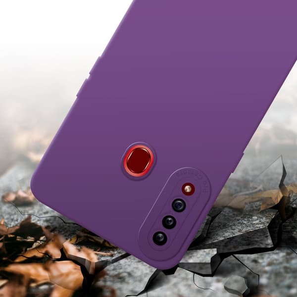 Samsung Galaxy A20s Fodral Skal Case Cover av flexibelt TPU-silikon Bobilskydd