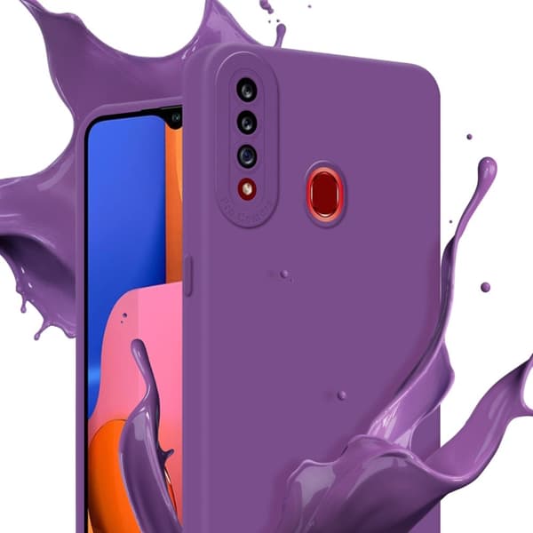 Samsung Galaxy A20s Fodral Skal Case Cover av flexibelt TPU-silikon Bobilskydd