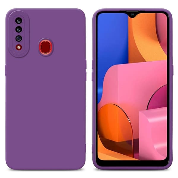 Samsung Galaxy A20s Fodral Skal Case Cover av flexibelt TPU-silikon Bobilskydd