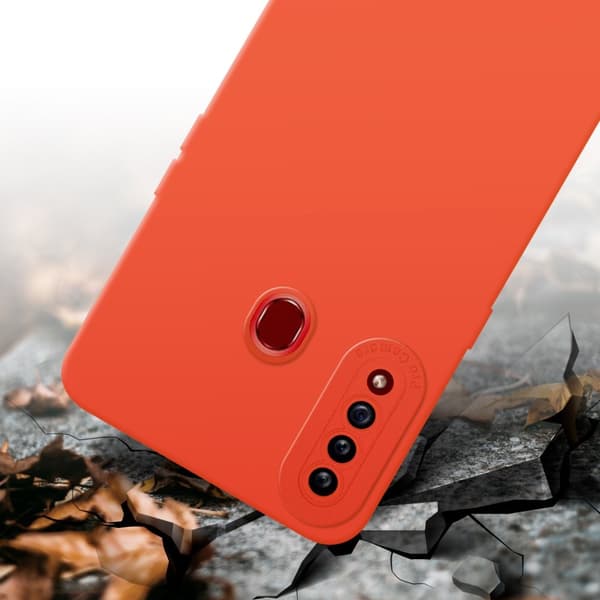 Samsung Galaxy A20s Fodral Skal Case Cover av flexibelt TPU-silikon Bobilskydd