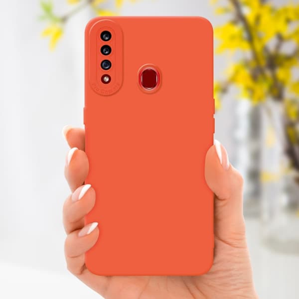 Samsung Galaxy A20s Fodral Skal Case Cover av flexibelt TPU-silikon Bobilskydd