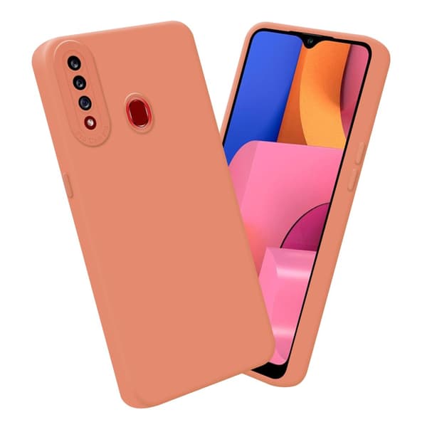 Samsung Galaxy A20s Fodral Skal Case Cover av flexibelt TPU-silikon Bobilskydd