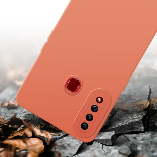 Samsung Galaxy A20s Fodral Skal Case Cover av flexibelt TPU-silikon Bobilskydd