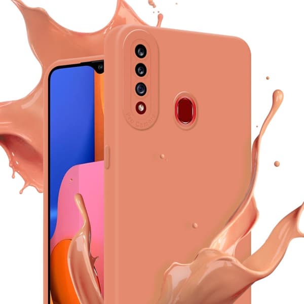 Samsung Galaxy A20s Fodral Skal Case Cover av flexibelt TPU-silikon Bobilskydd