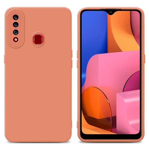 Samsung Galaxy A20s Fodral Skal Case Cover av flexibelt TPU-silikon Bobilskydd