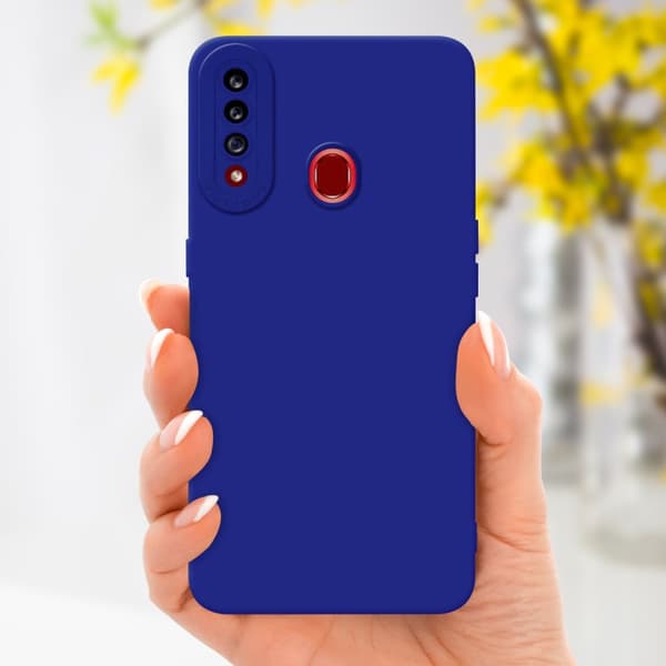 Samsung Galaxy A20s Fodral Skal Case Cover av flexibelt TPU-silikon Bobilskydd