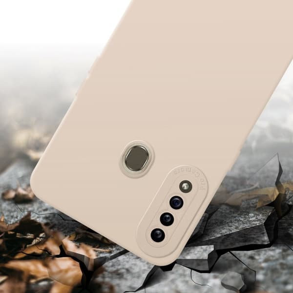 Samsung Galaxy A20s Fodral Skal Case Cover av flexibelt TPU-silikon Bobilskydd
