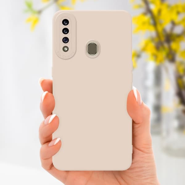 Samsung Galaxy A20s Fodral Skal Case Cover av flexibelt TPU-silikon Bobilskydd