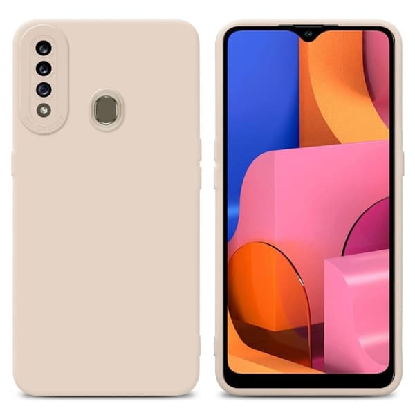 Samsung Galaxy A20s Fodral Skal Case Cover av flexibelt TPU-silikon Bobilskydd