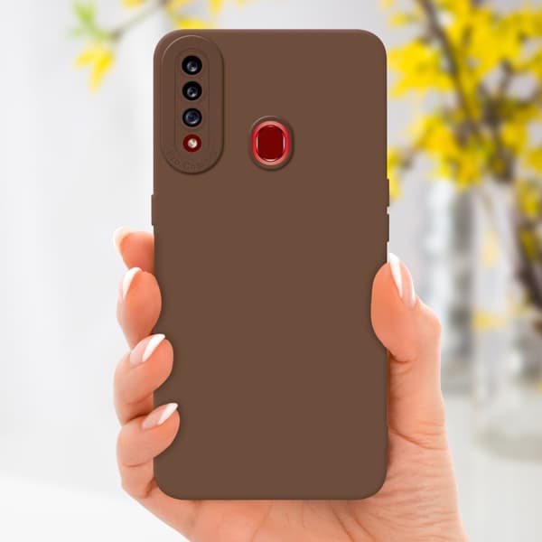 Samsung Galaxy A20s Fodral Skal Case Cover av flexibelt TPU-silikon Bobilskydd