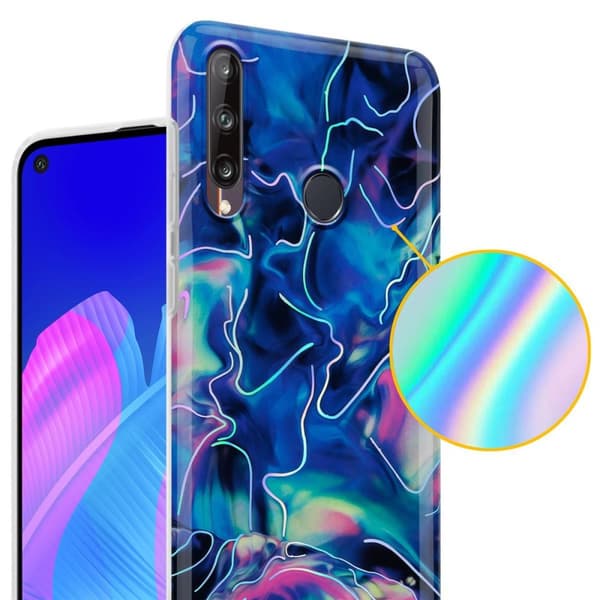 Huawei P40 LITE E Skal Fodral Mobilskydd av TPU-silikon med mosaikmönster