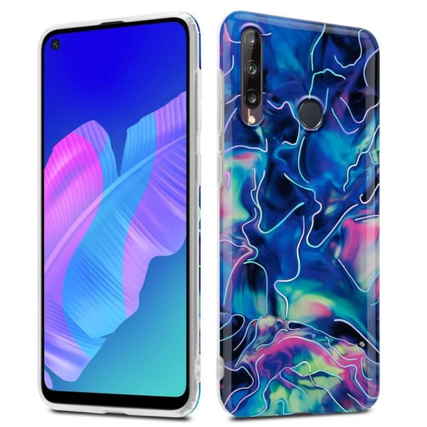 Huawei P40 LITE E Skal Fodral Mobilskydd av TPU-silikon med mosaikmönster