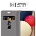 Pikkukuva 4 / 8: Samsung Galaxy A02s Suojakotelo Suojakuori Lompakkokotelo Matkapuhelinkotelo jossa magneettisuljenta, jalusta-toiminto ja korttitasku