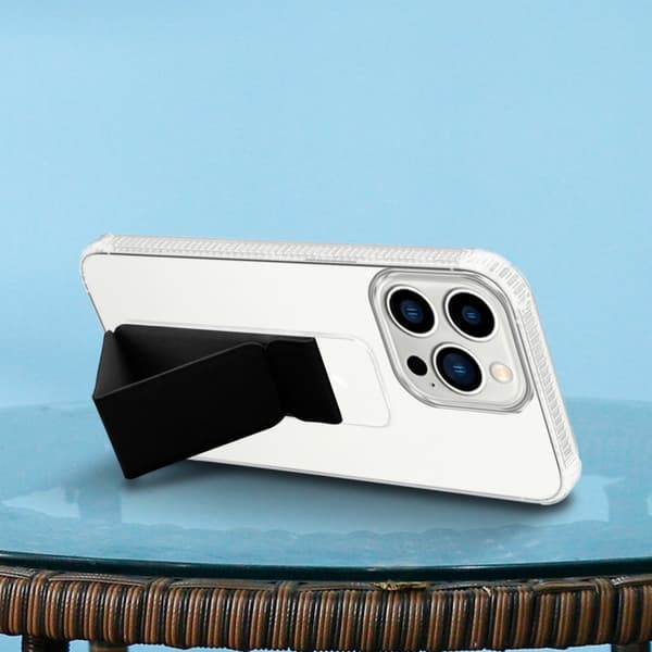 iPhone 12 / 12 PRO Skal Fodral Mobilskydd Skyddsfodral Case Cover av flexibelt TPU-silikon med hållare och stativfunktion