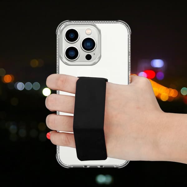 iPhone 12 / 12 PRO Skal Fodral Mobilskydd Skyddsfodral Case Cover av flexibelt TPU-silikon med hållare och stativfunktion