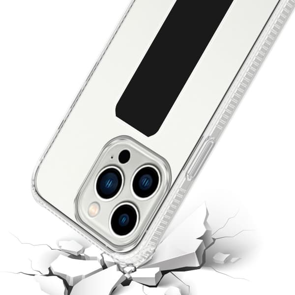 iPhone 12 / 12 PRO Skal Fodral Mobilskydd Skyddsfodral Case Cover av flexibelt TPU-silikon med hållare och stativfunktion