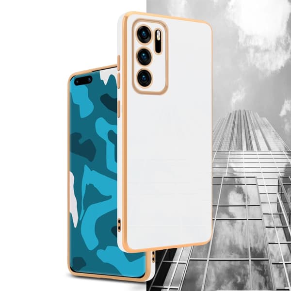 Huawei P40 Suojakuori Suojakotelo joka on valmistettu joustavasta TPU-silikonista ja jossa on kameran suojaus
