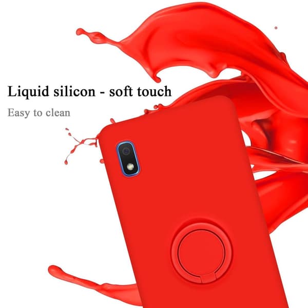 Samsung Galaxy A10 / M10 Skal Fodral Mobilskydd av flexibelt TPU-silikon med ring Skyddsfodral Case Cover