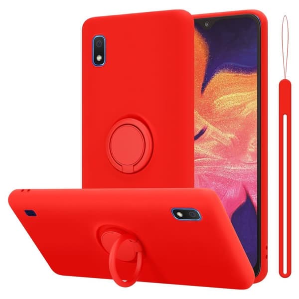 Samsung Galaxy A10 / M10 Skal Fodral Mobilskydd av flexibelt TPU-silikon med ring Skyddsfodral Case Cover