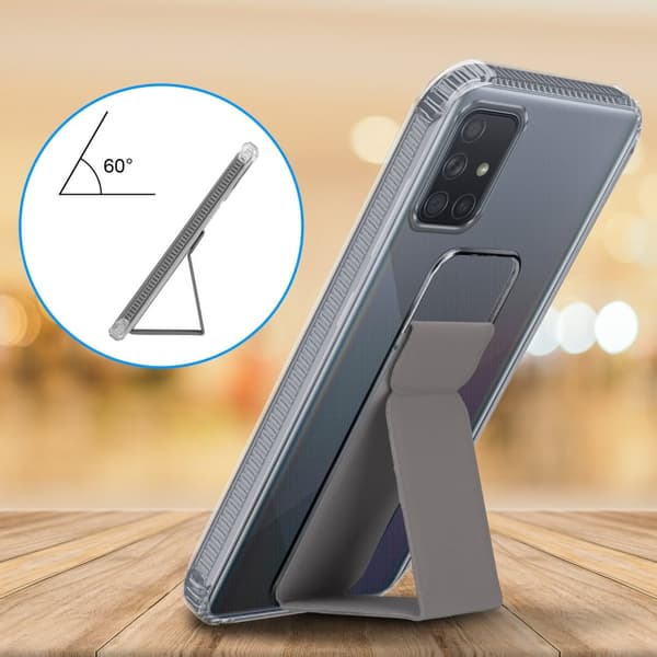 Samsung Galaxy A71 4G Skal Fodral Mobilskydd Skyddsfodral Case Cover av flexibelt TPU-silikon med hållare och stativfunktion