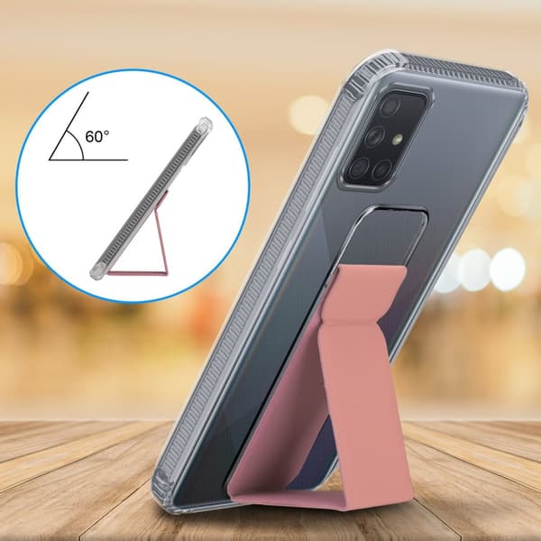 Samsung Galaxy A71 4G Skal Fodral Mobilskydd Skyddsfodral Case Cover av flexibelt TPU-silikon med hållare och stativfunktion