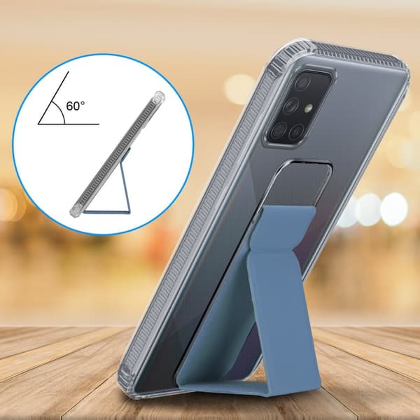 Samsung Galaxy A71 4G Skal Fodral Mobilskydd Skyddsfodral Case Cover av flexibelt TPU-silikon med hållare och stativfunktion