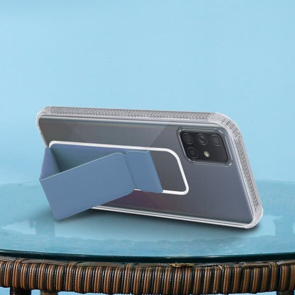 Samsung Galaxy A71 4G Skal Fodral Mobilskydd Skyddsfodral Case Cover av flexibelt TPU-silikon med hållare och stativfunktion