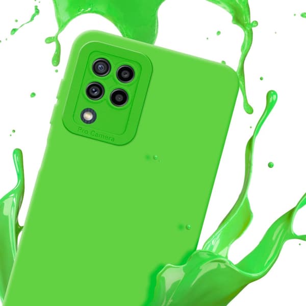 Samsung Galaxy M22 / M32 4G Fodral Skal Case Cover av flexibelt TPU-silikon Bobilskydd
