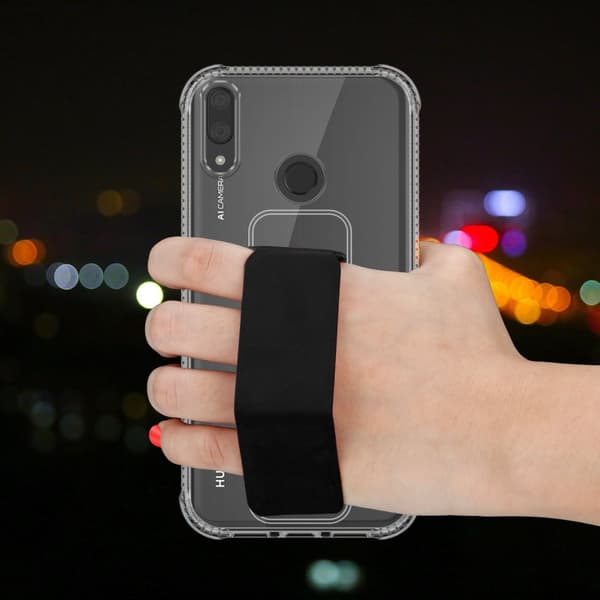 Huawei Y7 2019 / Y7 PRIME 2019 Skal Fodral Mobilskydd Skyddsfodral Case Cover av flexibelt TPU-silikon med hållare och stativfunktion