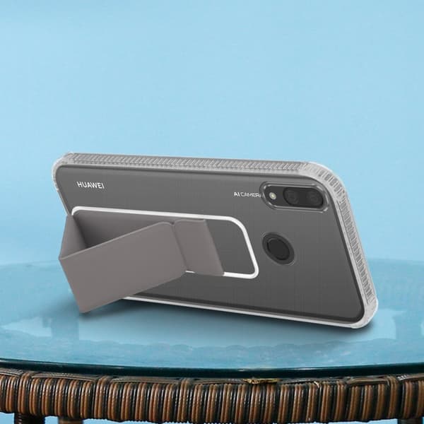Huawei Y7 2019 / Y7 PRIME 2019 Skal Fodral Mobilskydd Skyddsfodral Case Cover av flexibelt TPU-silikon med hållare och stativfunktion