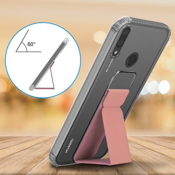 Huawei Y7 2019 / Y7 PRIME 2019 Skal Fodral Mobilskydd Skyddsfodral Case Cover av flexibelt TPU-silikon med hållare och stativfunktion