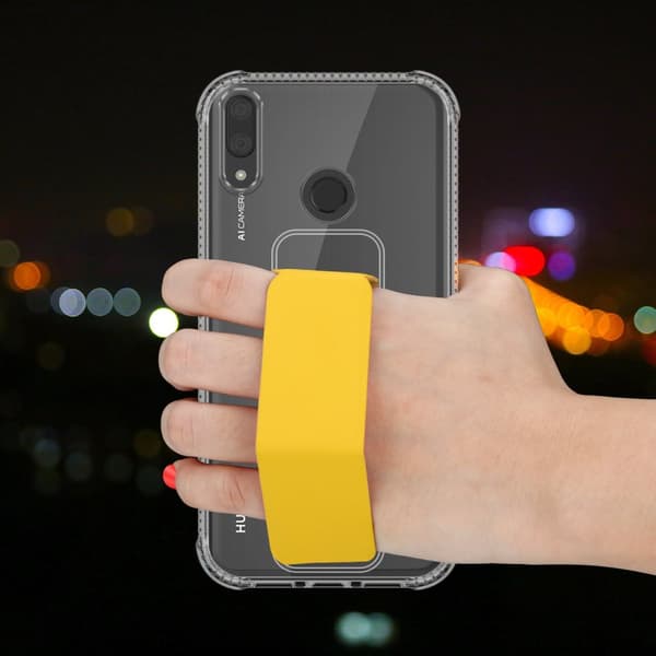 Huawei Y7 2019 / Y7 PRIME 2019 Skal Fodral Mobilskydd Skyddsfodral Case Cover av flexibelt TPU-silikon med hållare och stativfunktion