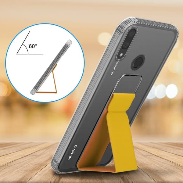 Huawei Y7 2019 / Y7 PRIME 2019 Skal Fodral Mobilskydd Skyddsfodral Case Cover av flexibelt TPU-silikon med hållare och stativfunktion