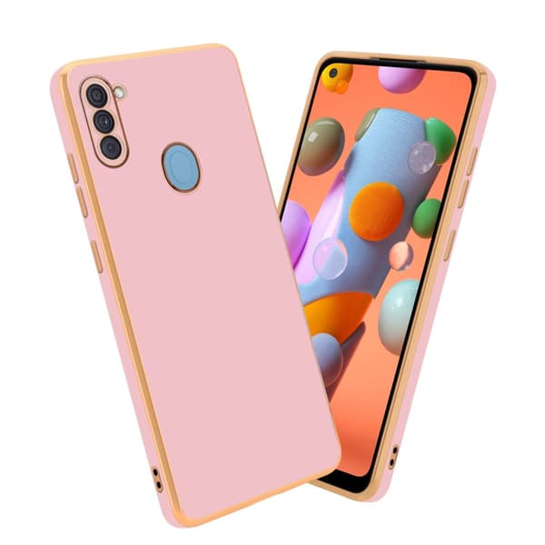 Samsung Galaxy A11 / M11 Suojakuori Suojakotelo joka on valmistettu joustavasta TPU-silikonista ja jossa on kameran suojaus