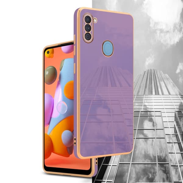 Samsung Galaxy A11 / M11 Suojakuori Suojakotelo joka on valmistettu joustavasta TPU-silikonista ja jossa on kameran suojaus