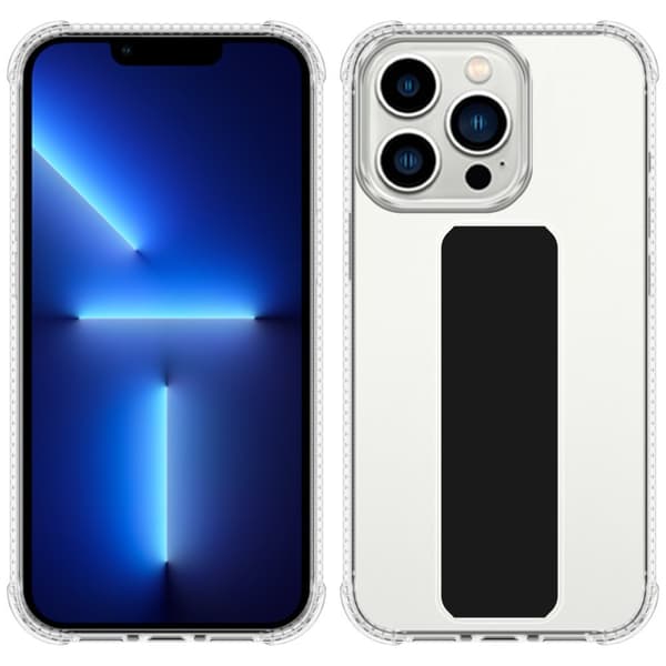 iPhone 13 PRO MAX Suojakuori Suojakotelo valmistettu joustavasta TPU-silikonista jossa on pidike ja jalusta-toiminto