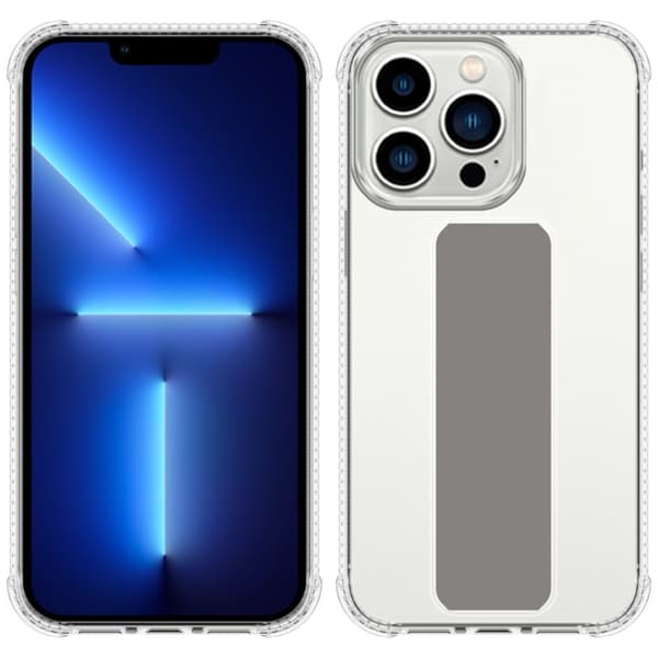 iPhone 13 PRO Skal Fodral Mobilskydd Skyddsfodral Case Cover av flexibelt TPU-silikon med hållare och stativfunktion