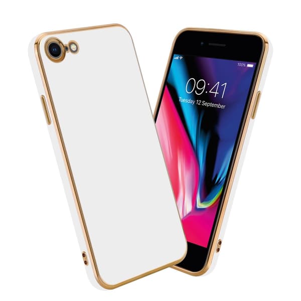 Silikondeksel til iPhone 7 / 7S / 8 / SE 2020 med kamerabeskyttelse
