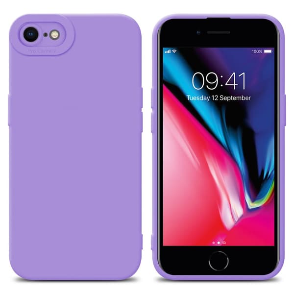iPhone 7 / 7S / 8 / SE 2020 Fodral Skal Case Cover av flexibelt TPU-silikon Bobilskydd