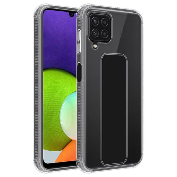 Samsung Galaxy A22 4G / M22 / M32 4G Skal Fodral Mobilskydd Skyddsfodral Case Cover av flexibelt TPU-silikon med hållare och stativfunktion