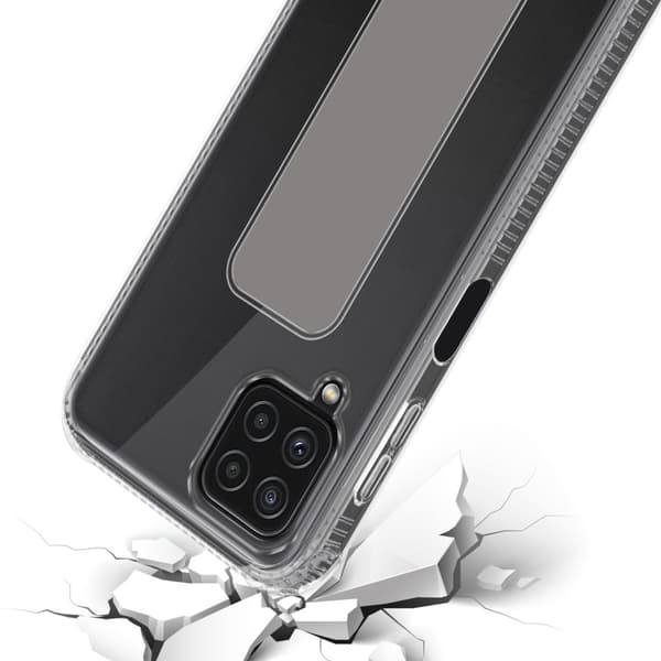 Samsung Galaxy A22 4G / M22 / M32 4G Skal Fodral Mobilskydd Skyddsfodral Case Cover av flexibelt TPU-silikon med hållare och stativfunktion