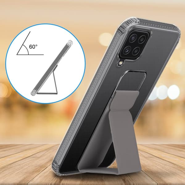 Samsung Galaxy A22 4G / M22 / M32 4G Skal Fodral Mobilskydd Skyddsfodral Case Cover av flexibelt TPU-silikon med hållare och stativfunktion