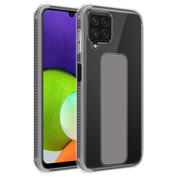 Samsung Galaxy A22 4G / M22 / M32 4G Skal Fodral Mobilskydd Skyddsfodral Case Cover av flexibelt TPU-silikon med hållare och stativfunktion