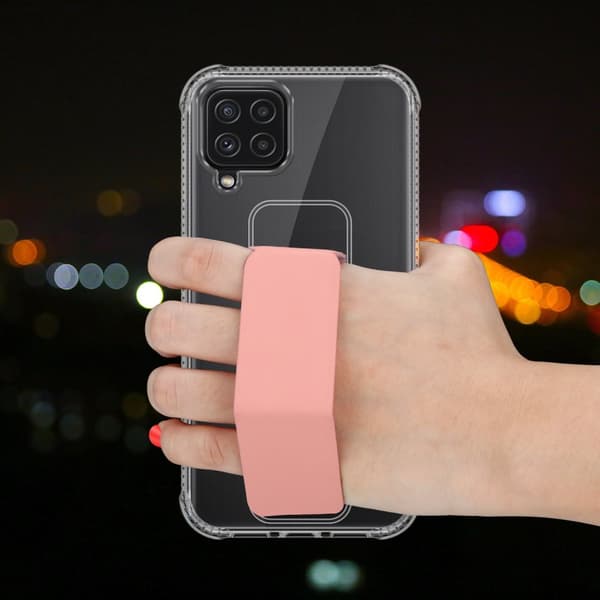 Samsung Galaxy A22 4G / M22 / M32 4G Skal Fodral Mobilskydd Skyddsfodral Case Cover av flexibelt TPU-silikon med hållare och stativfunktion